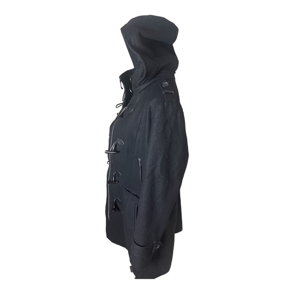 Tommy Hilfiger Wool Blend Hooded Toggle Coat Size XL - Picture 2 of 12